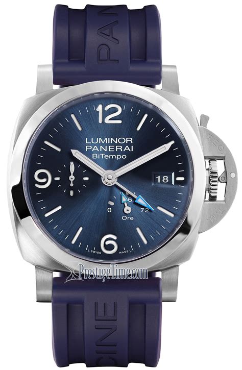 panerai luminor power reserve 44mm stainless|Panerai Luminor bitempo watch.